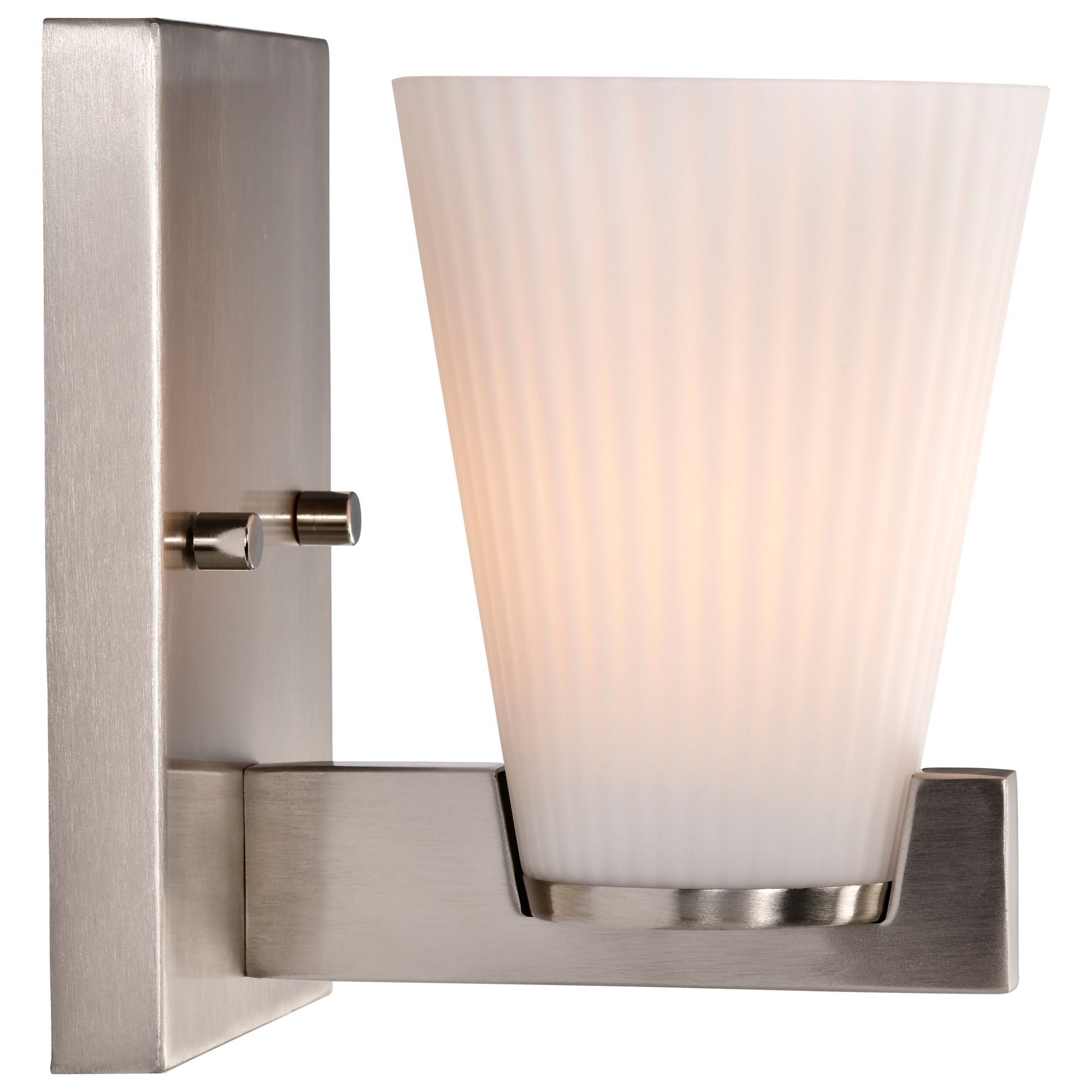 Nuvo Royale 7" High Brushed Nickel 1 Light Vanity