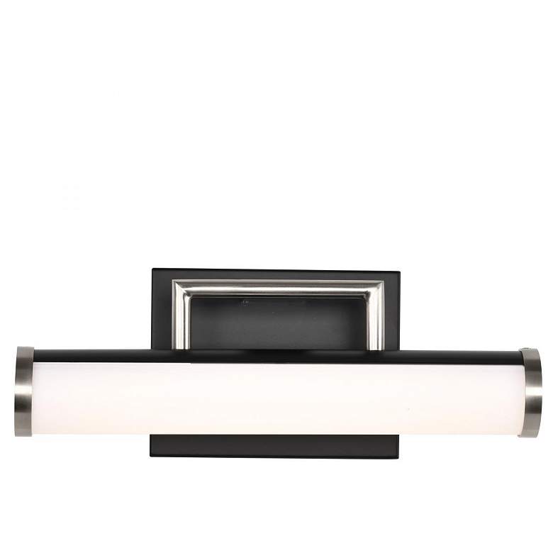 Image 5 Nuvo Solano 12" Black/Brushed Nickel LED Small Vanity more views