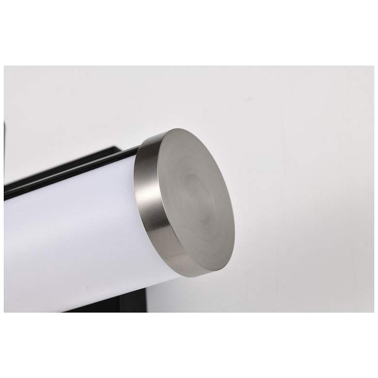 Image 7 Nuvo Solano 12" Black/Brushed Nickel LED Small Vanity more views