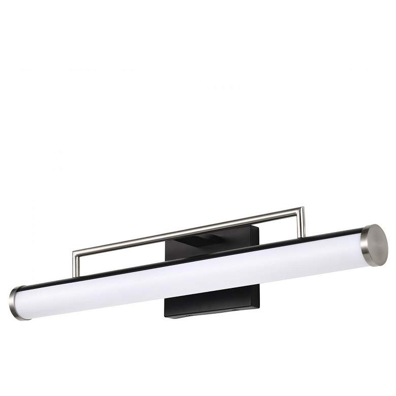 Image 2 Nuvo Solano 24" Black/Brushed Nickel LED Medium Vanity