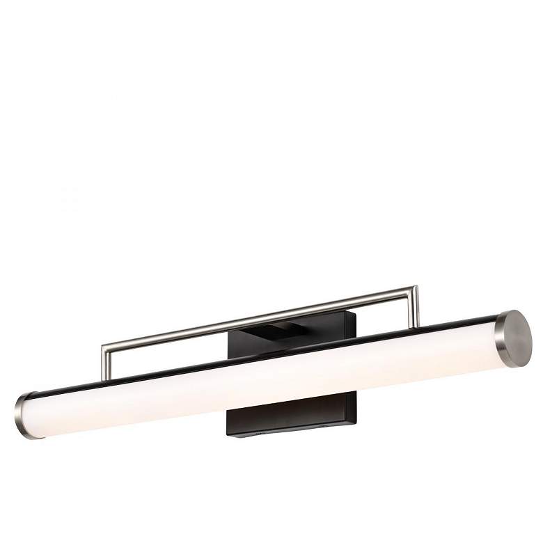 Image 3 Nuvo Solano 24" Black/Brushed Nickel LED Medium Vanity more views
