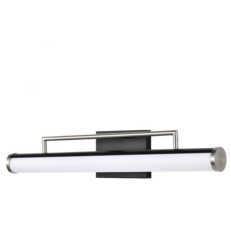 Image 4 Nuvo Solano 24" Black/Brushed Nickel LED Medium Vanity more views