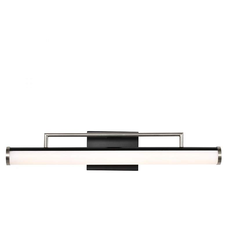 Image 6 Nuvo Solano 24" Black/Brushed Nickel LED Medium Vanity more views