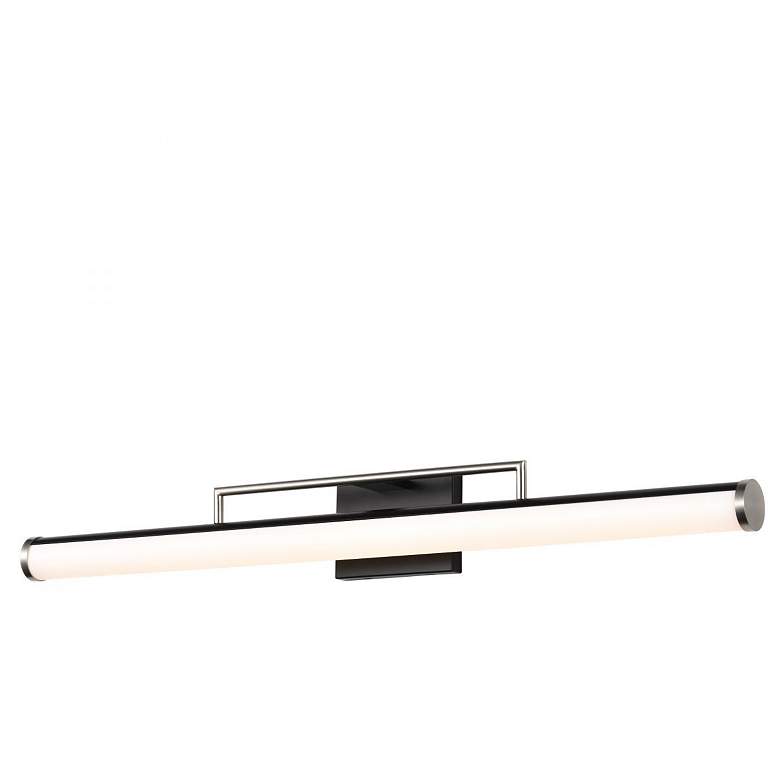 Image 3 Nuvo Solano 36" Black/Brushed Nickel LED Large Vanity more views