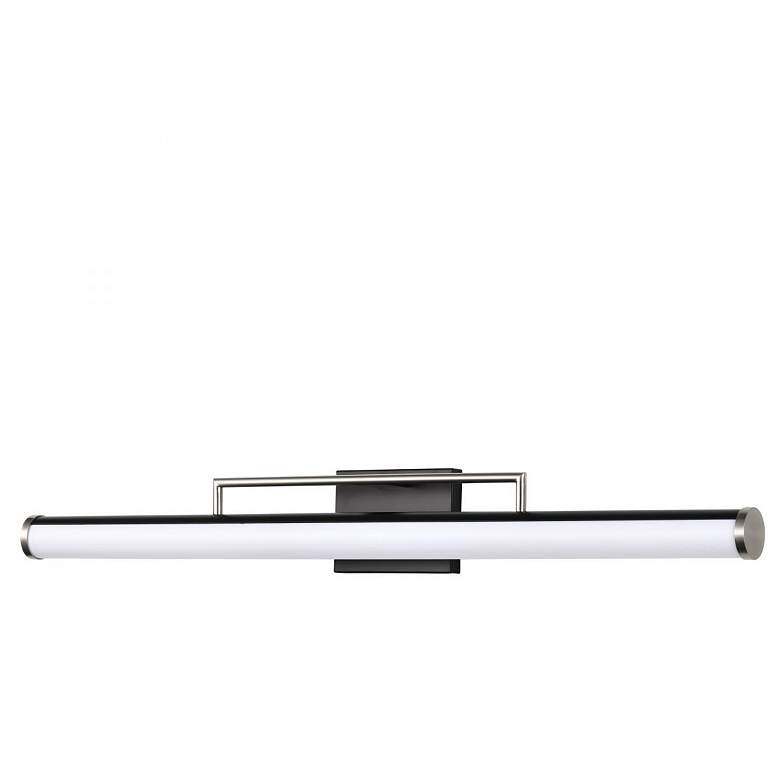 Image 4 Nuvo Solano 36" Black/Brushed Nickel LED Large Vanity more views