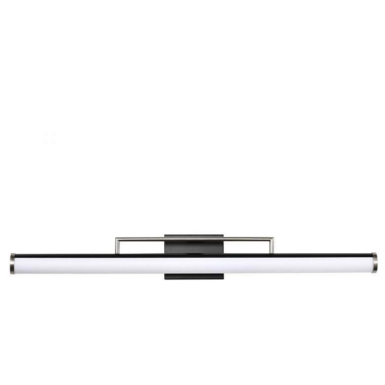 Image 5 Nuvo Solano 36" Black/Brushed Nickel LED Large Vanity more views
