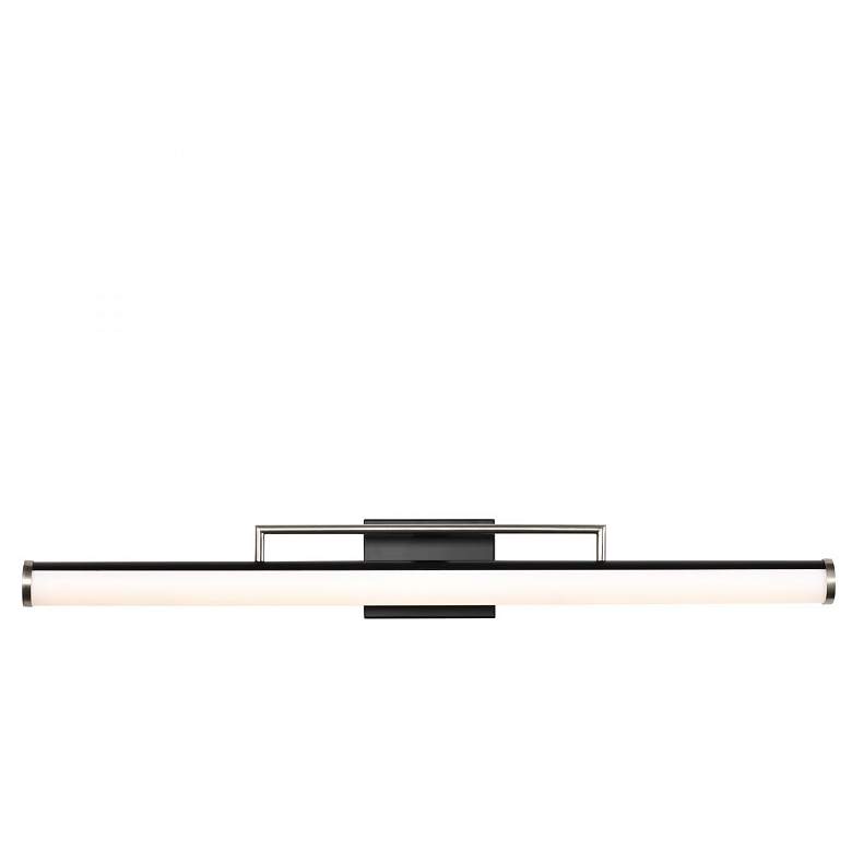 Image 6 Nuvo Solano 36" Black/Brushed Nickel LED Large Vanity more views
