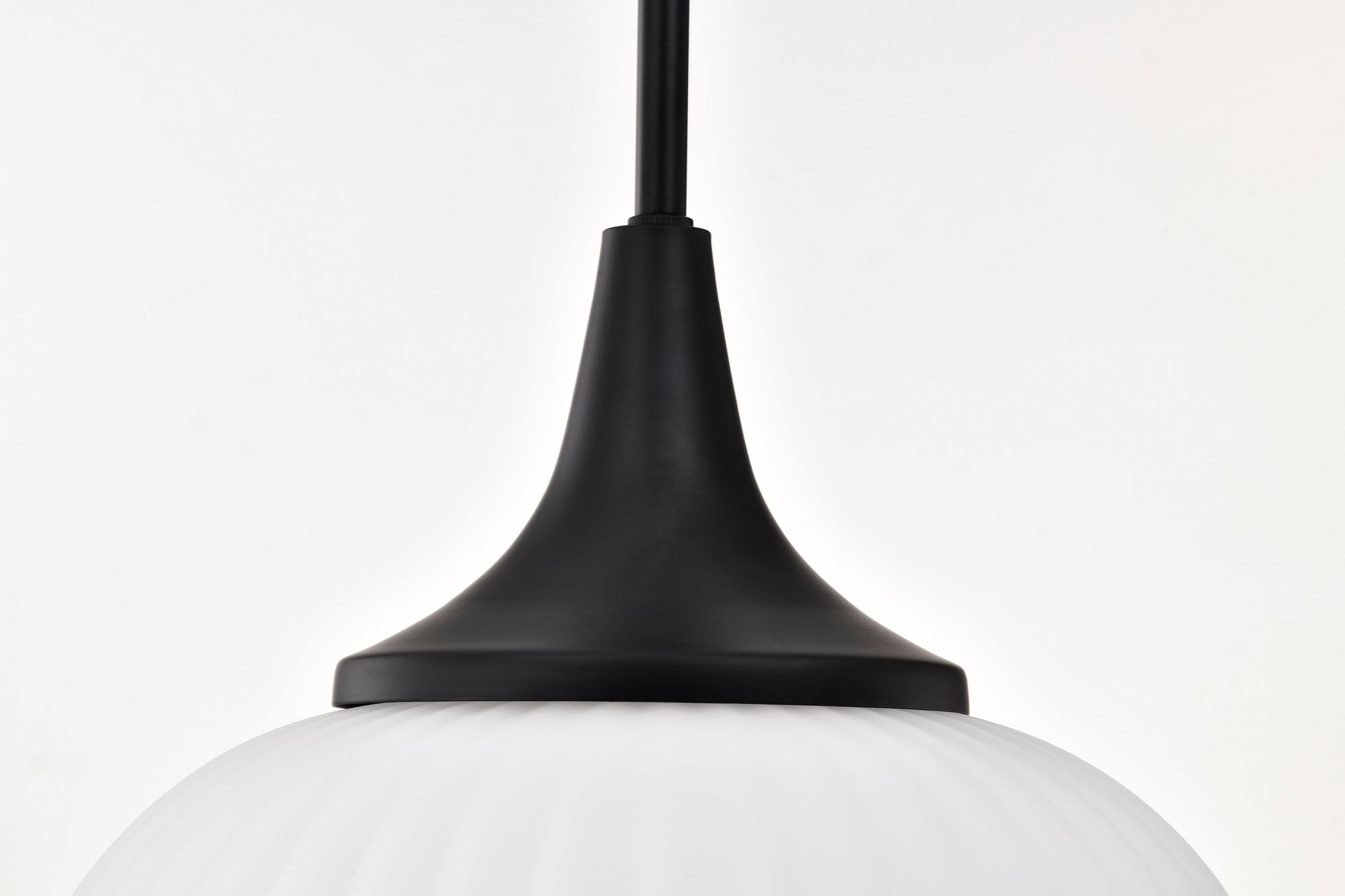 Nuvo Solara 12" Wide Matte Black Pendant