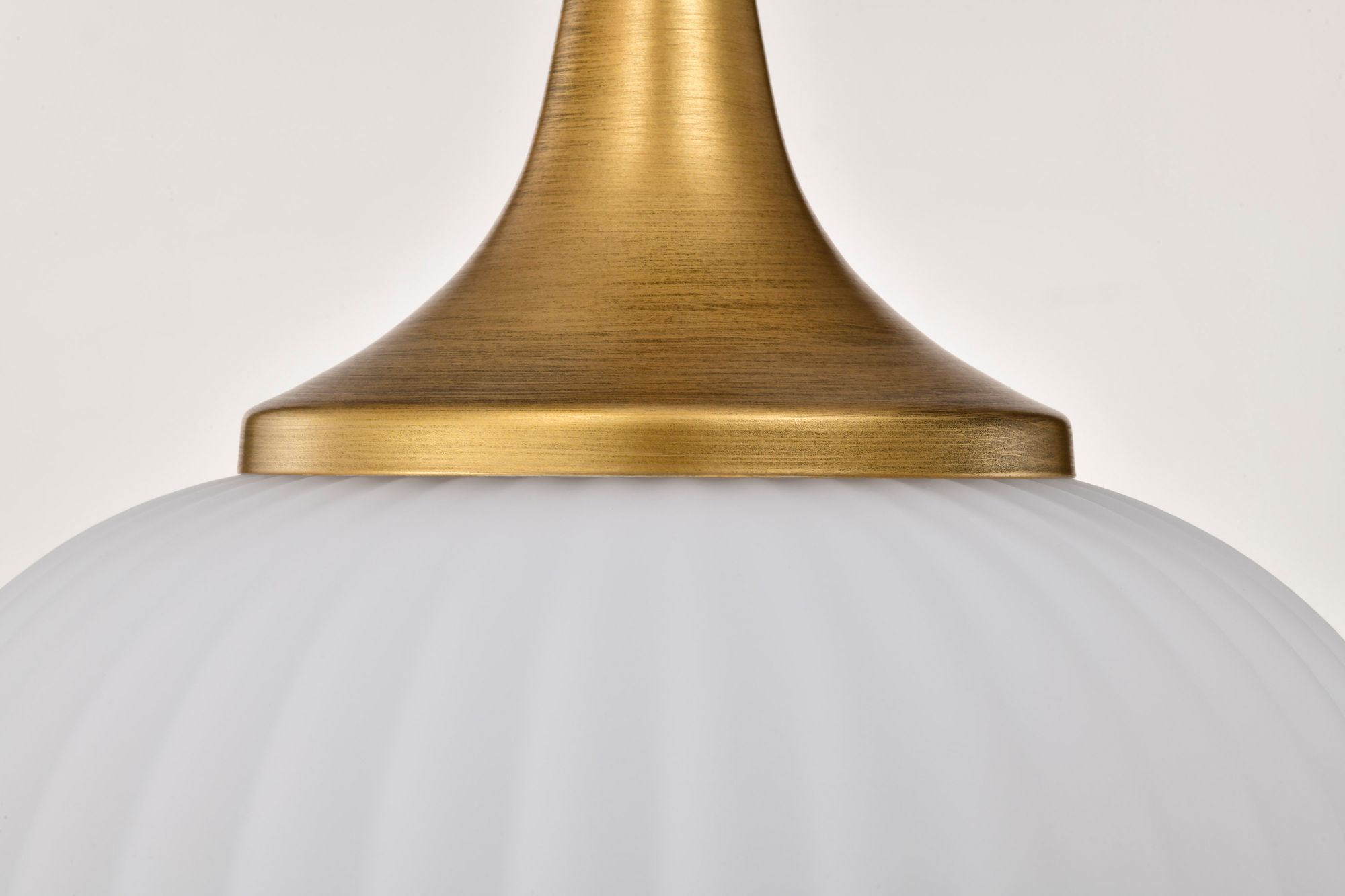 Nuvo Solara 12" Wide Natural Brass Pendant