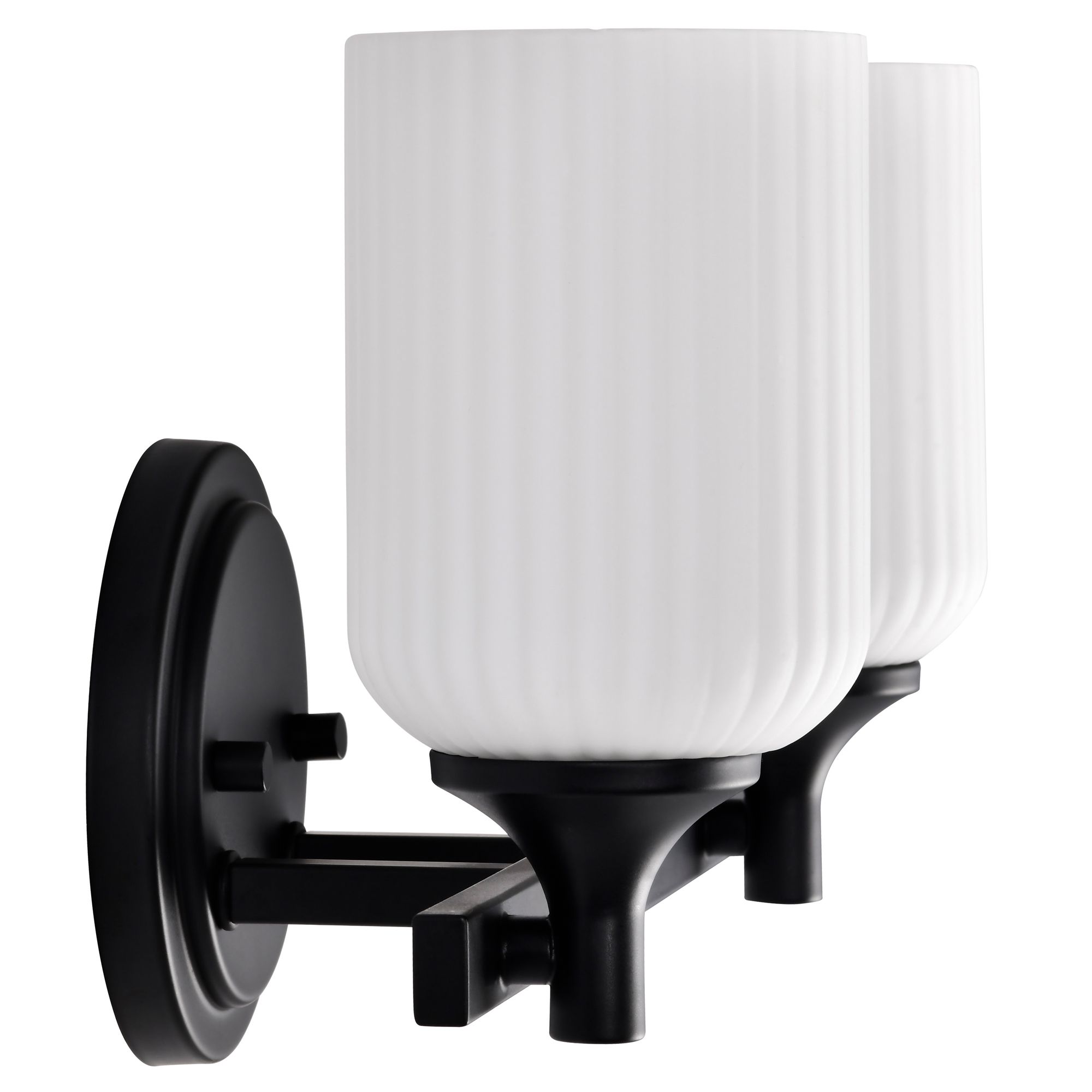 Nuvo Solara 13 1/4" Wide Matte Black 2 Light Vanity