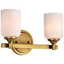 1_Nuvo Solara 13 1/4" Wide Natural Brass 2 Light Vanity