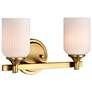 4_Nuvo Solara 13 1/4" Wide Natural Brass 2 Light Vanity more views