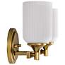 7_Nuvo Solara 13 1/4" Wide Natural Brass 2 Light Vanity more views