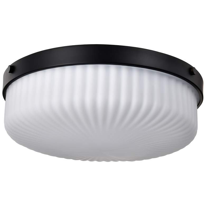 Image 1 Nuvo Solara 16 1/2" Wide Matte Black Flush Mount