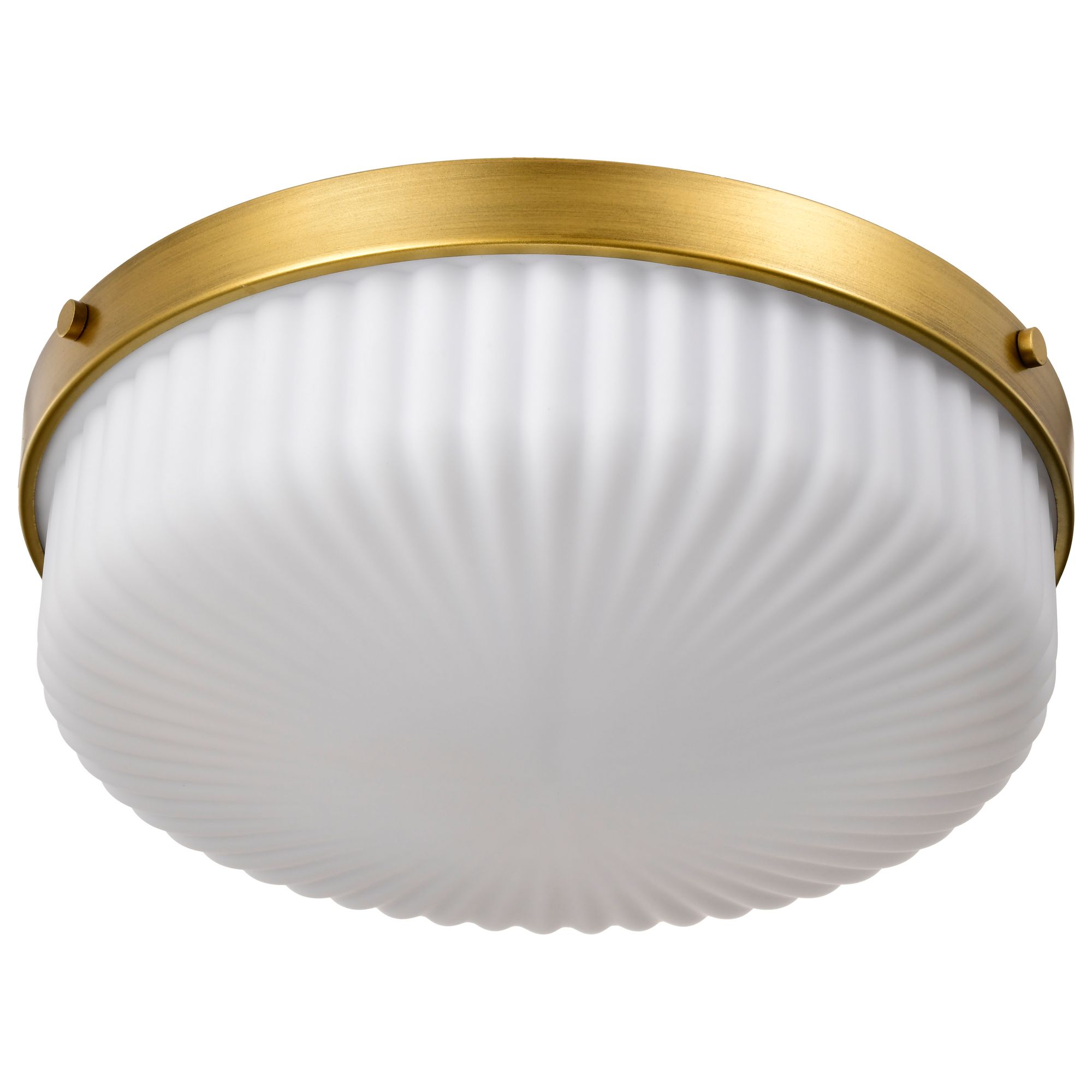 Image 4 Nuvo Solara 16 1/2" Wide Natural Brass Flush Mount more views