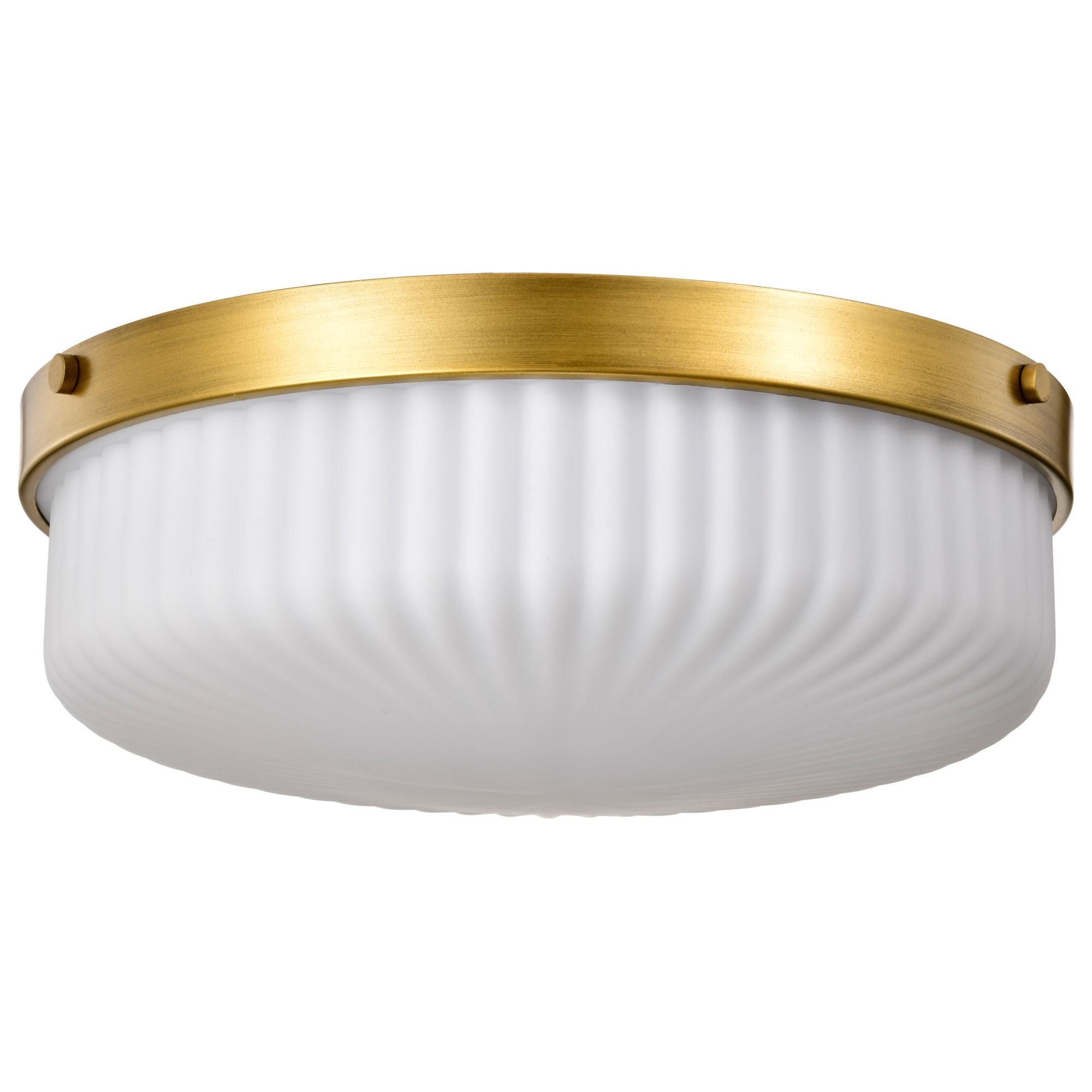 Image 6 Nuvo Solara 16 1/2" Wide Natural Brass Flush Mount more views