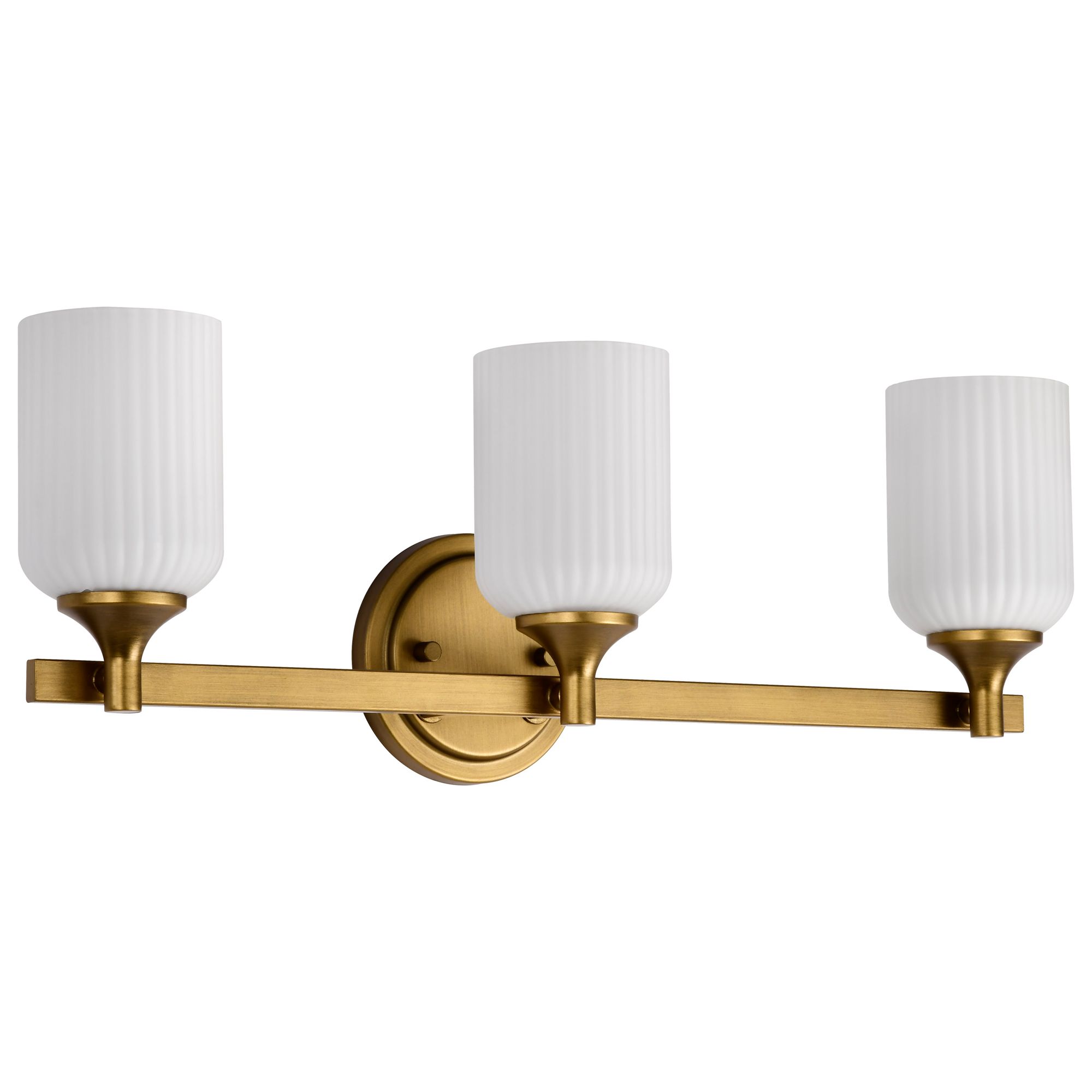 Image 2 Nuvo Solara 23" Wide Natural Brass 3 Light Vanity more views