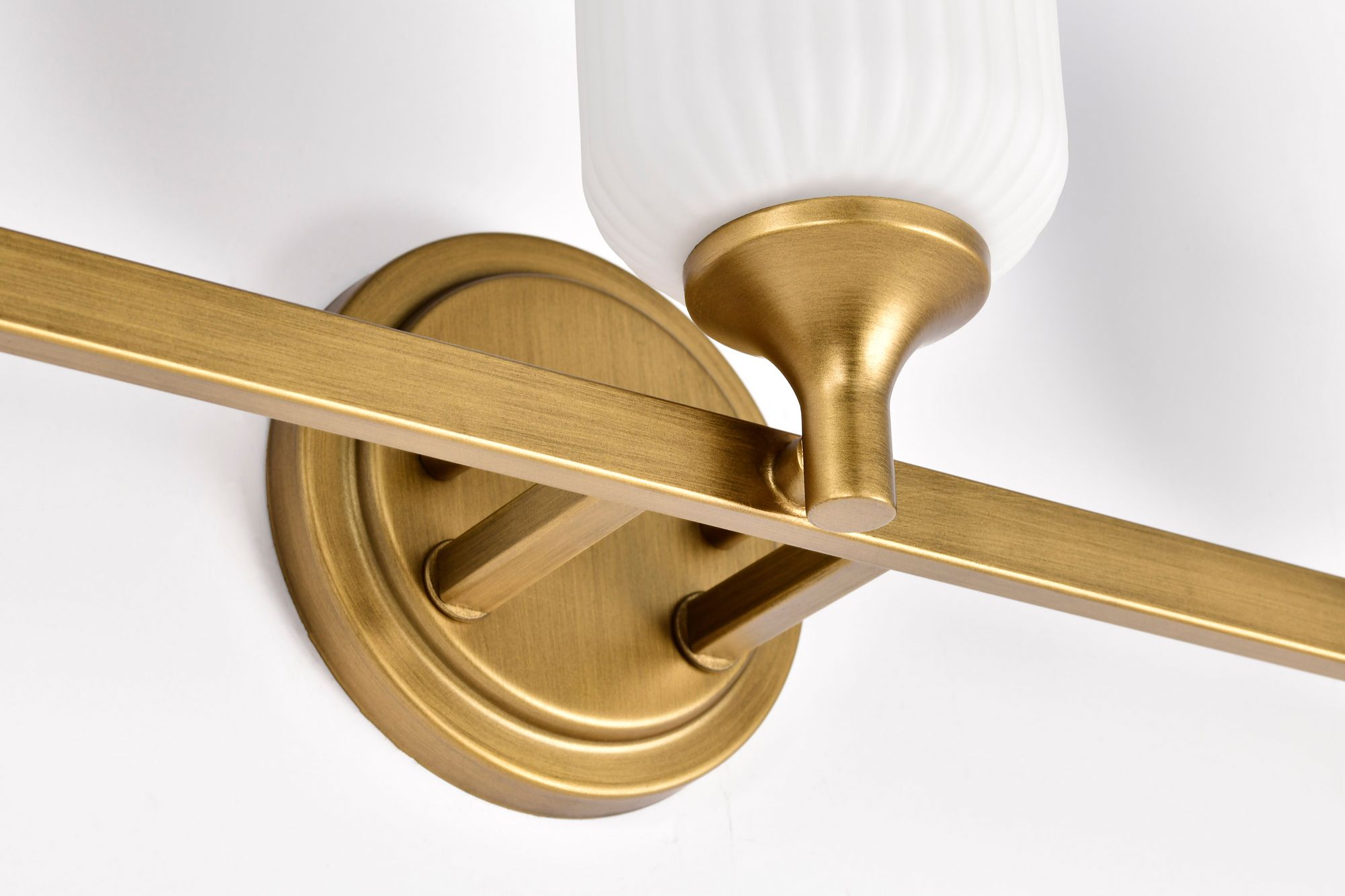 Nuvo Solara 23" Wide Natural Brass 3 Light Vanity