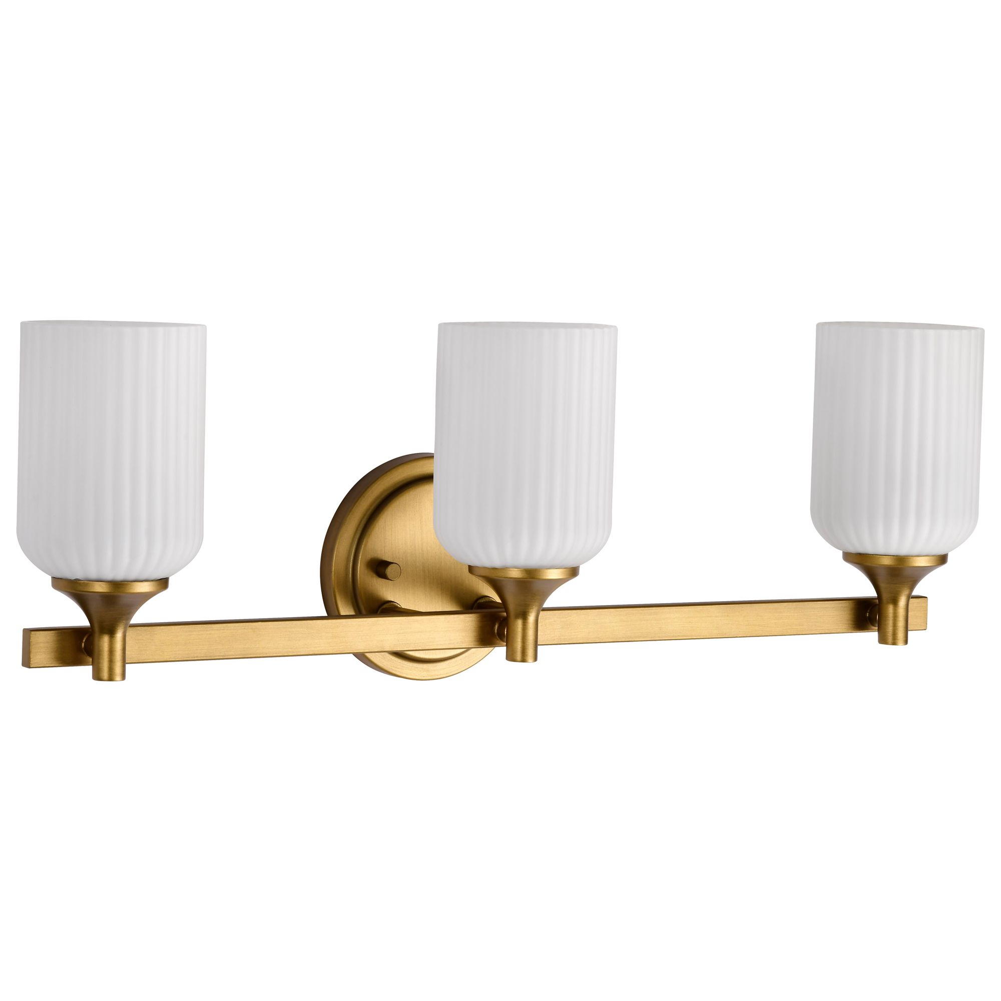 Image 3 Nuvo Solara 23" Wide Natural Brass 3 Light Vanity more views