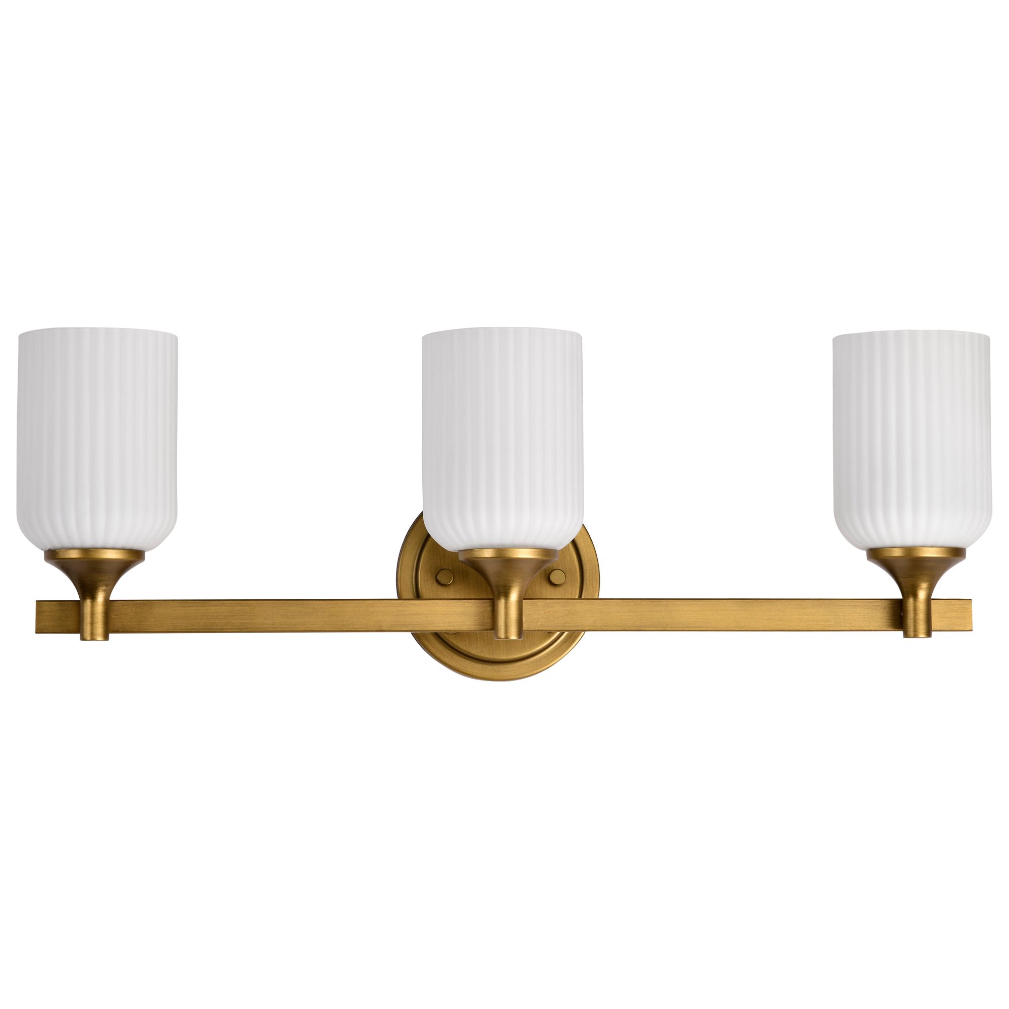 Image 5 Nuvo Solara 23" Wide Natural Brass 3 Light Vanity more views