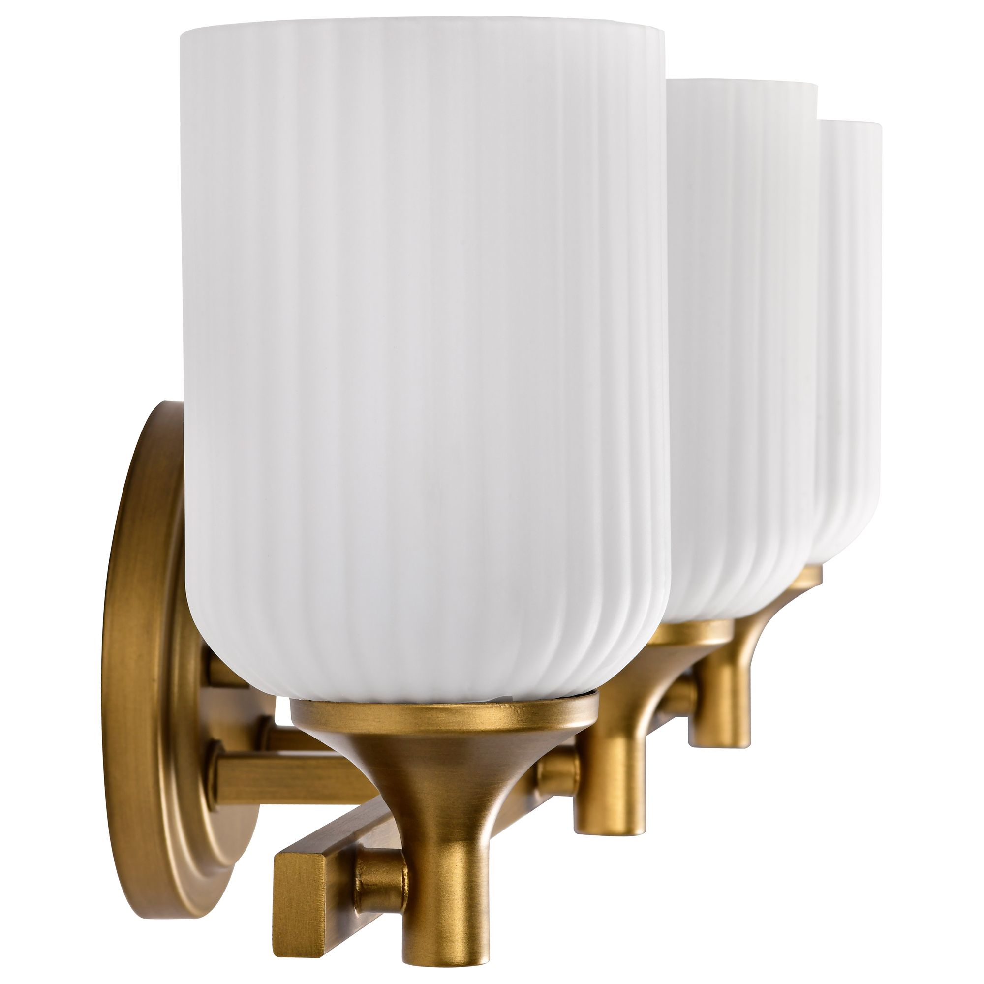 Image 7 Nuvo Solara 23" Wide Natural Brass 3 Light Vanity more views