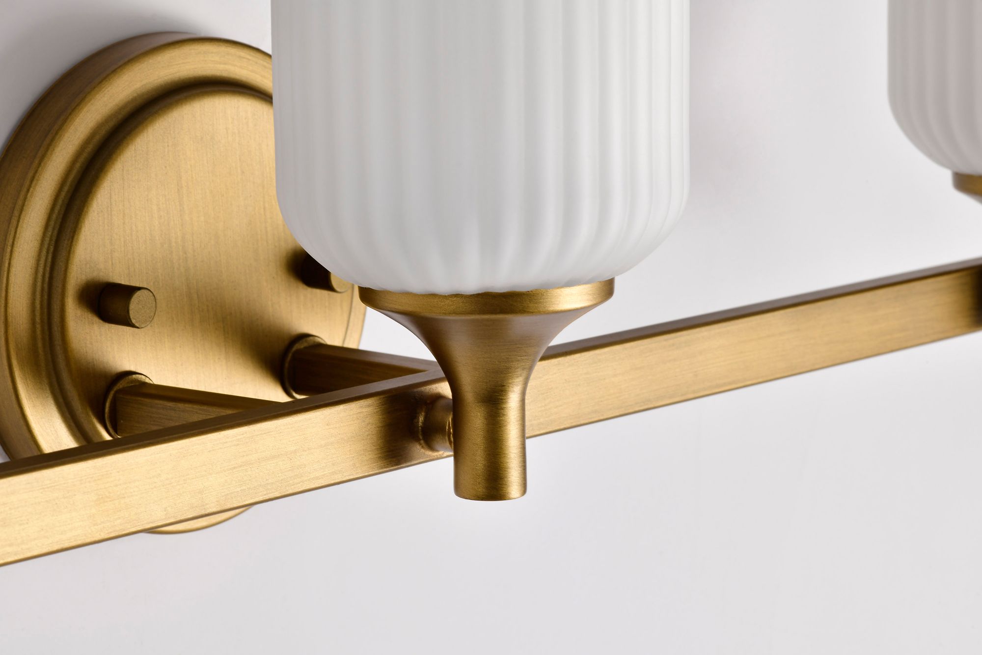 Nuvo Solara 23" Wide Natural Brass 3 Light Vanity