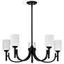 5_Nuvo Solara 30" Wide Matte Black 5 Light Chandelier more views
