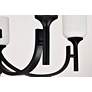 7_Nuvo Solara 30" Wide Matte Black 5 Light Chandelier more views