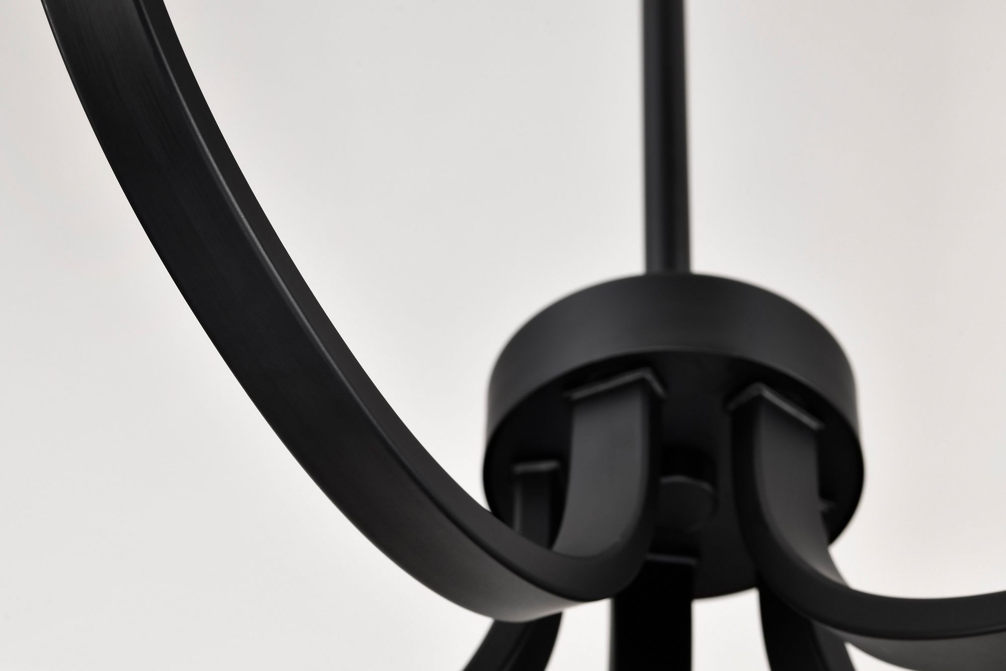 Nuvo Solara 30" Wide Matte Black 5 Light Chandelier