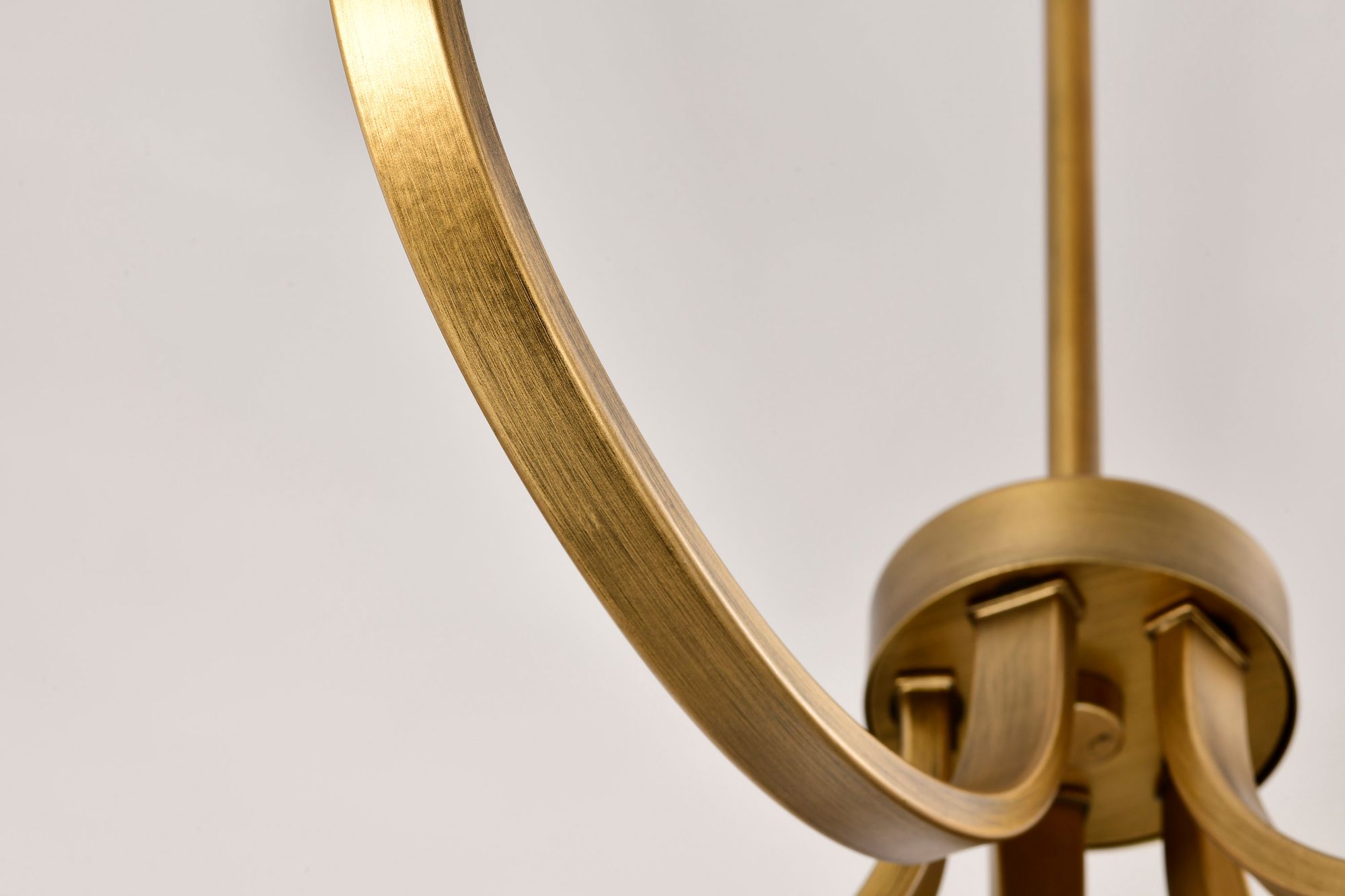 Nuvo Solara 30" Wide Natural Brass 5 Light Chandelier