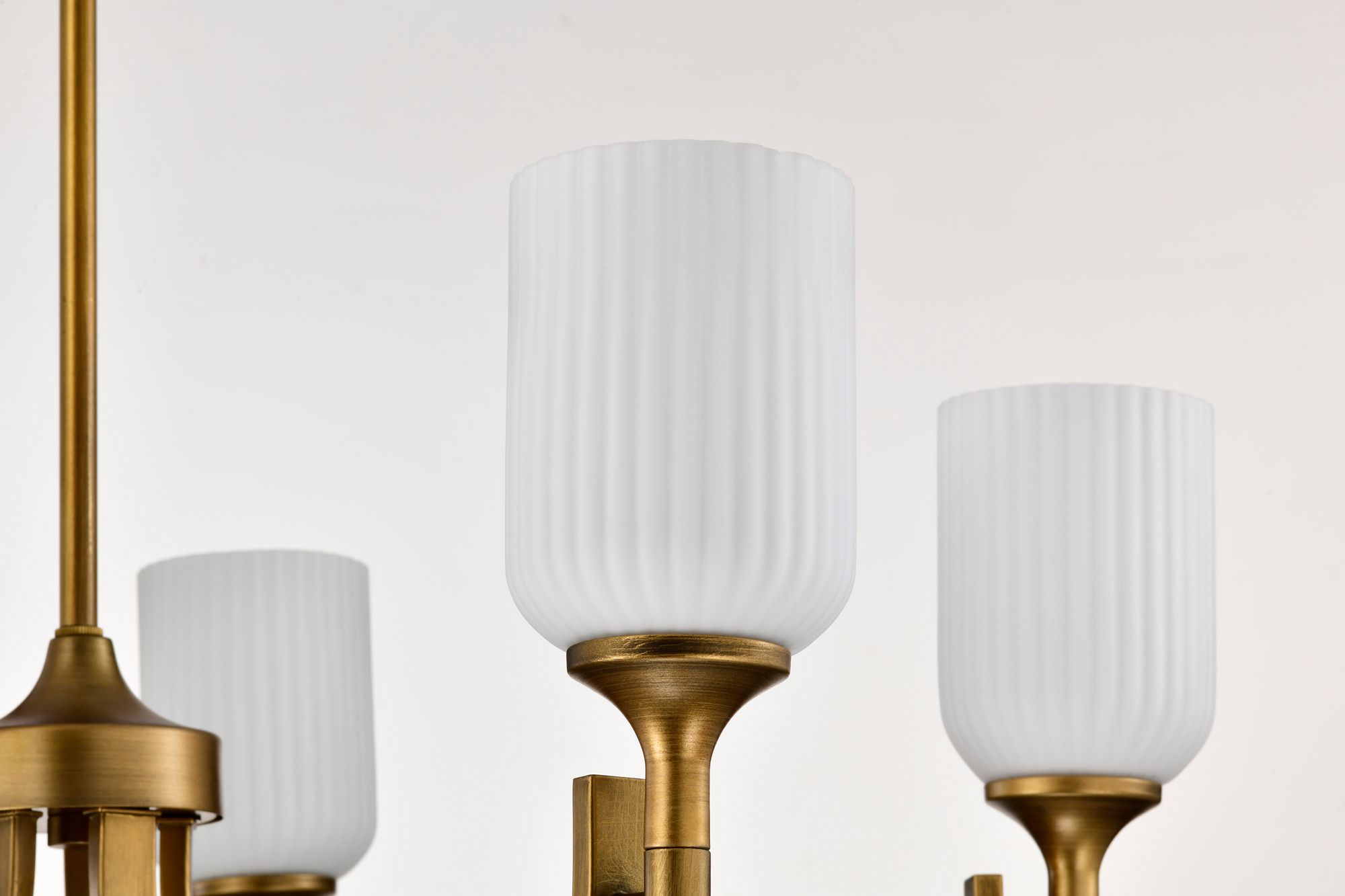 Nuvo Solara 30" Wide Natural Brass 5 Light Chandelier