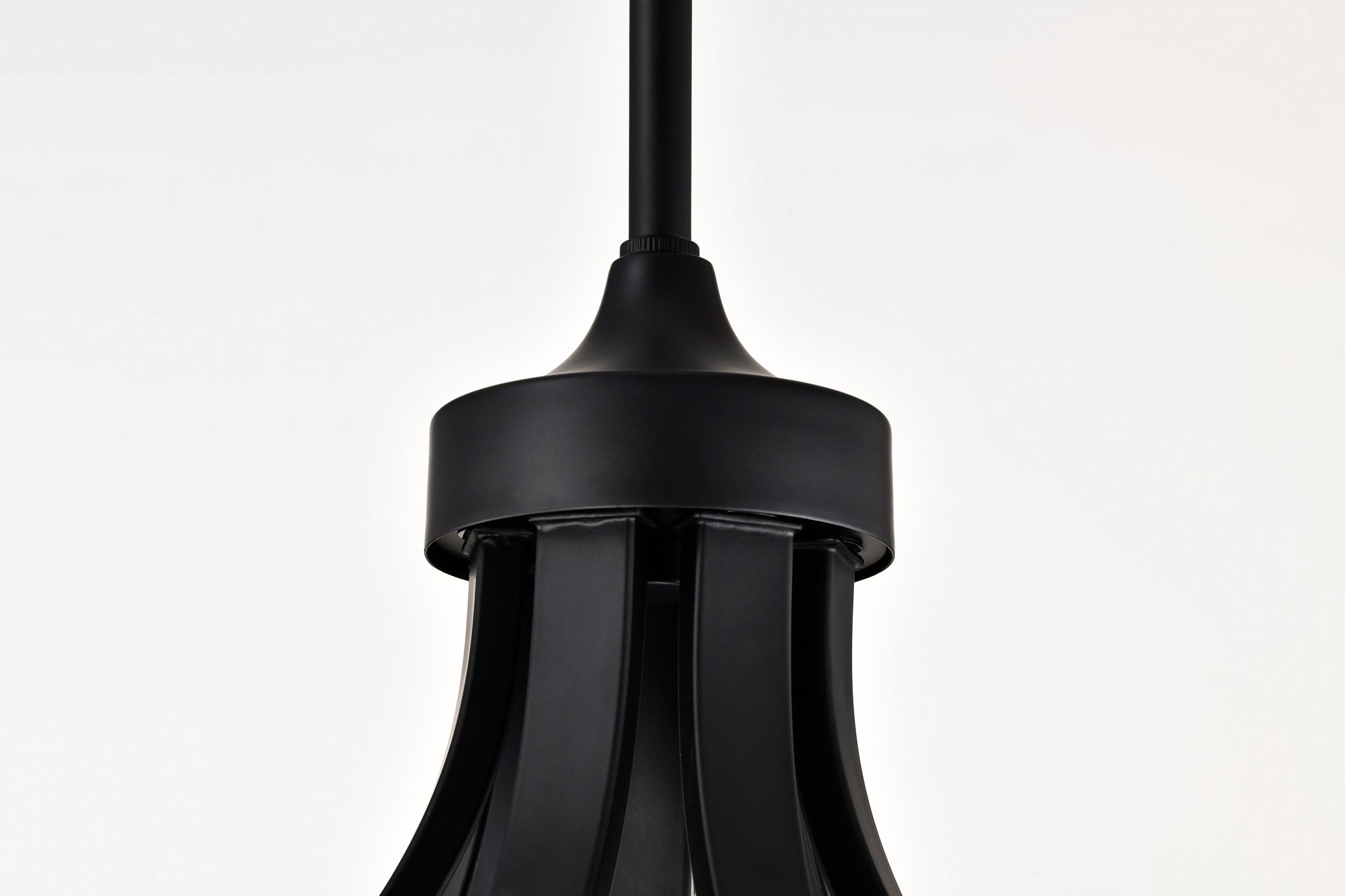 Image 7 Nuvo Solara 40" Wide Matte Black 7 Light Chandelier more views