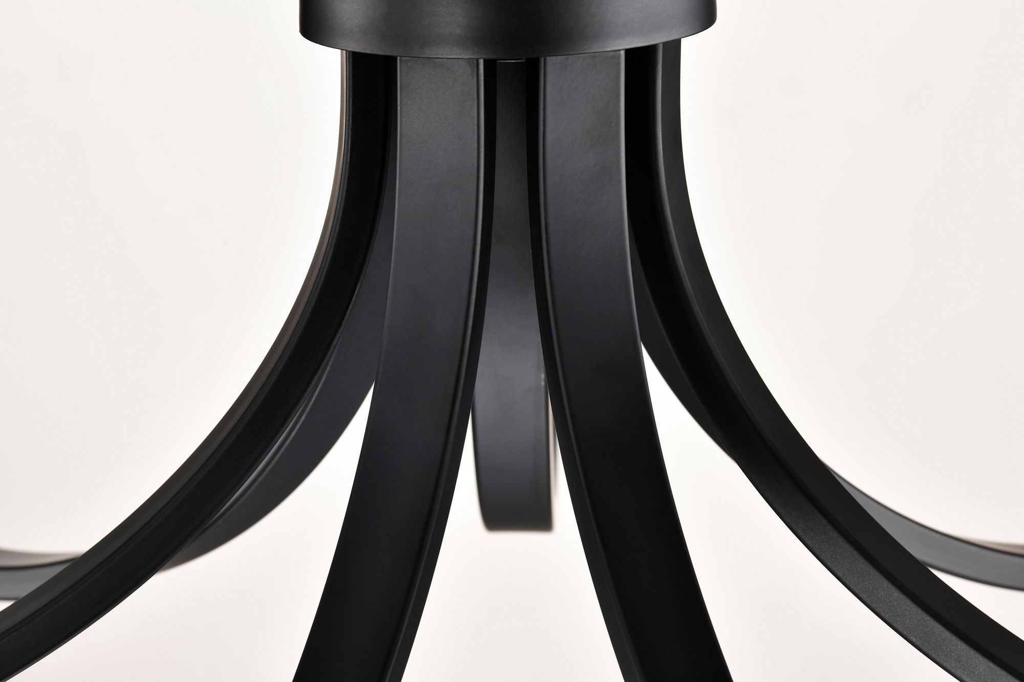 Nuvo Solara 40" Wide Matte Black 7 Light Chandelier