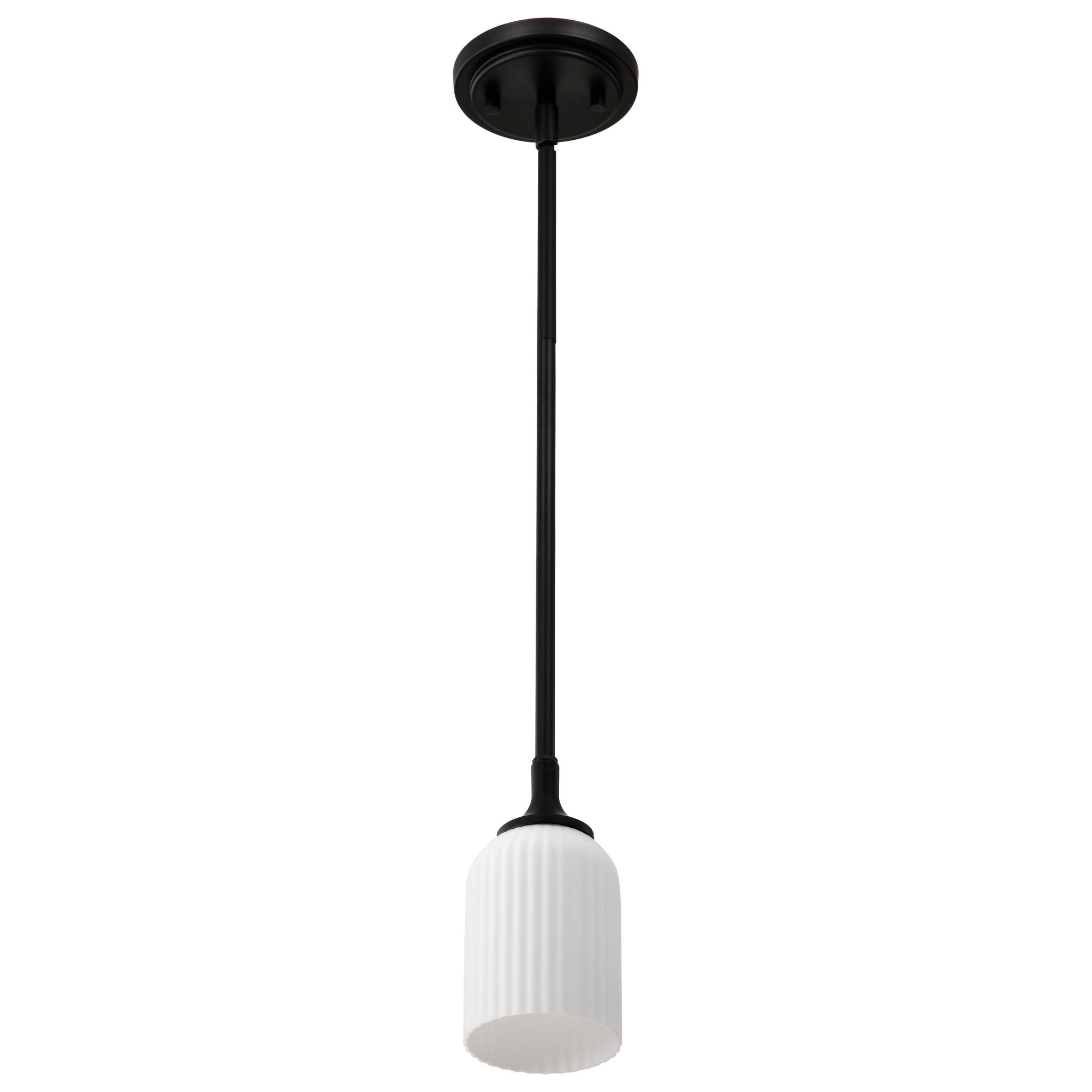 Image 5 Nuvo Solara 5" Wide Matte Black Mini Pendant more views