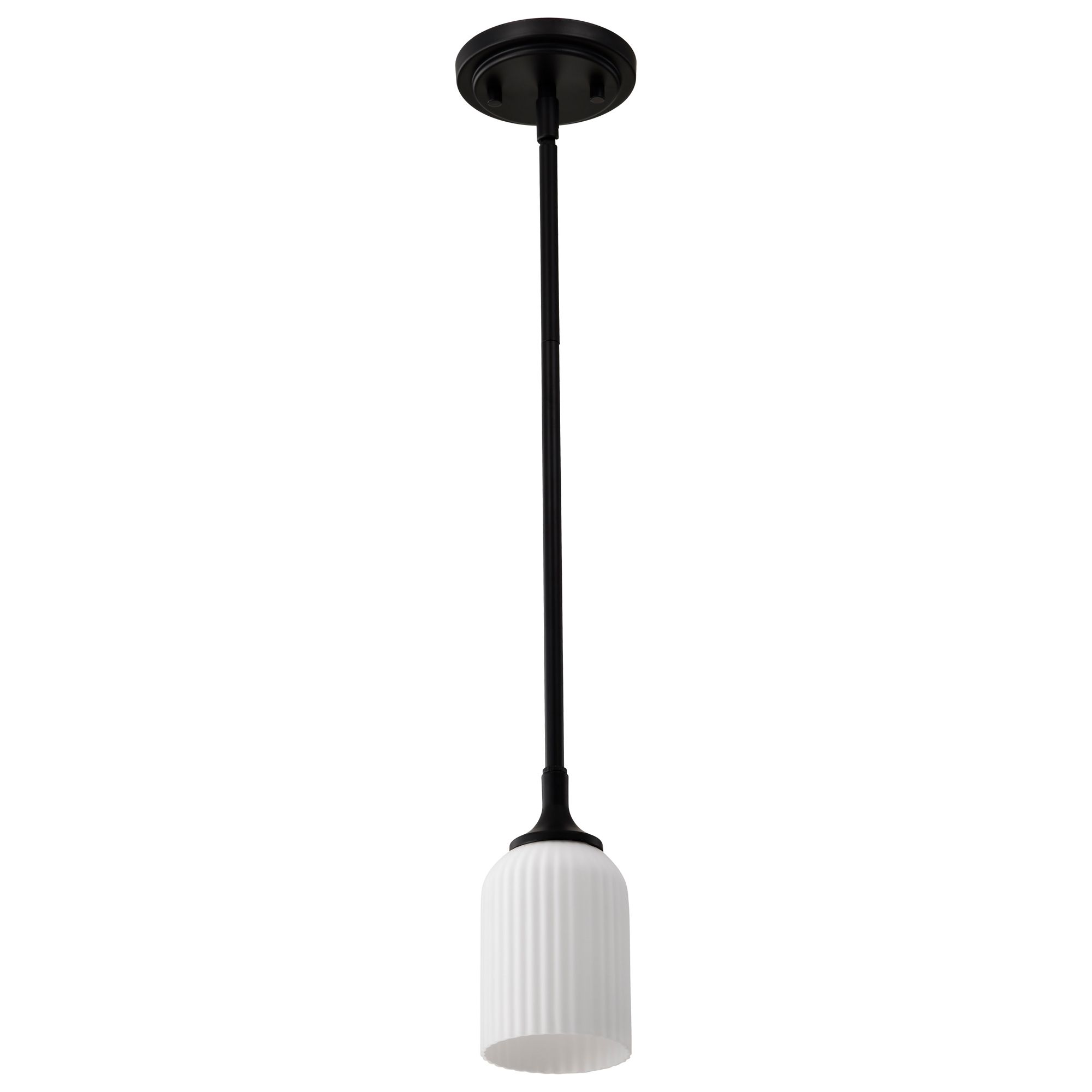 Image 2 Nuvo Solara 5" Wide Matte Black Mini Pendant more views
