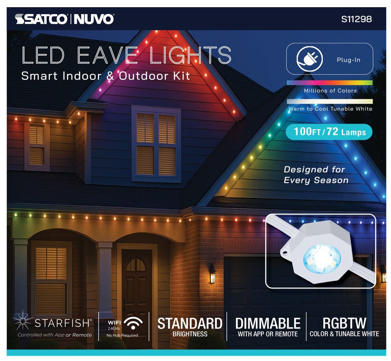Nuvo Starfish 100 Foot LED Smart Eave St