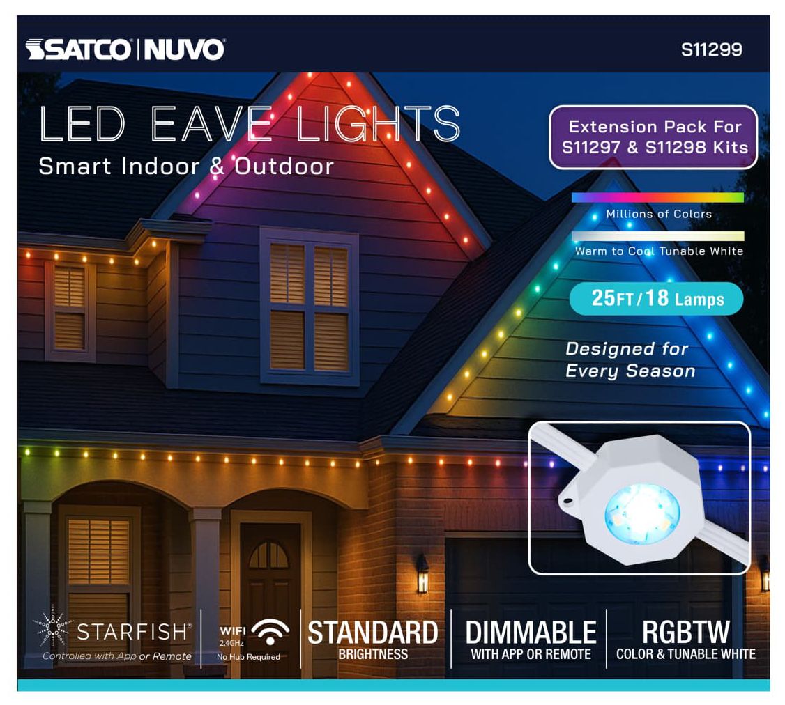 Nuvo Starfish 25 Foot LED Smart Eave Str