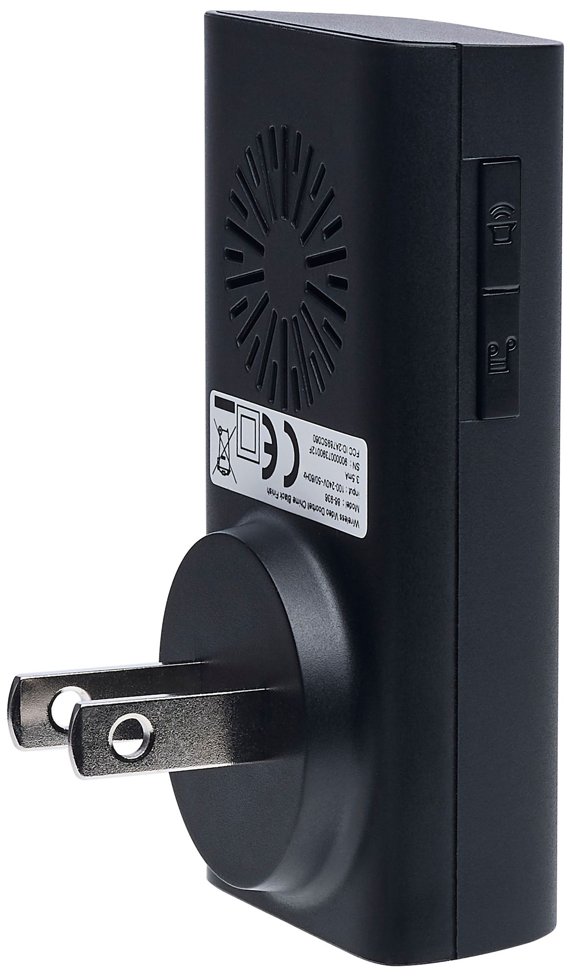 Nuvo Starfish 5 1/2" High Black SMART Doorbell Security Camera