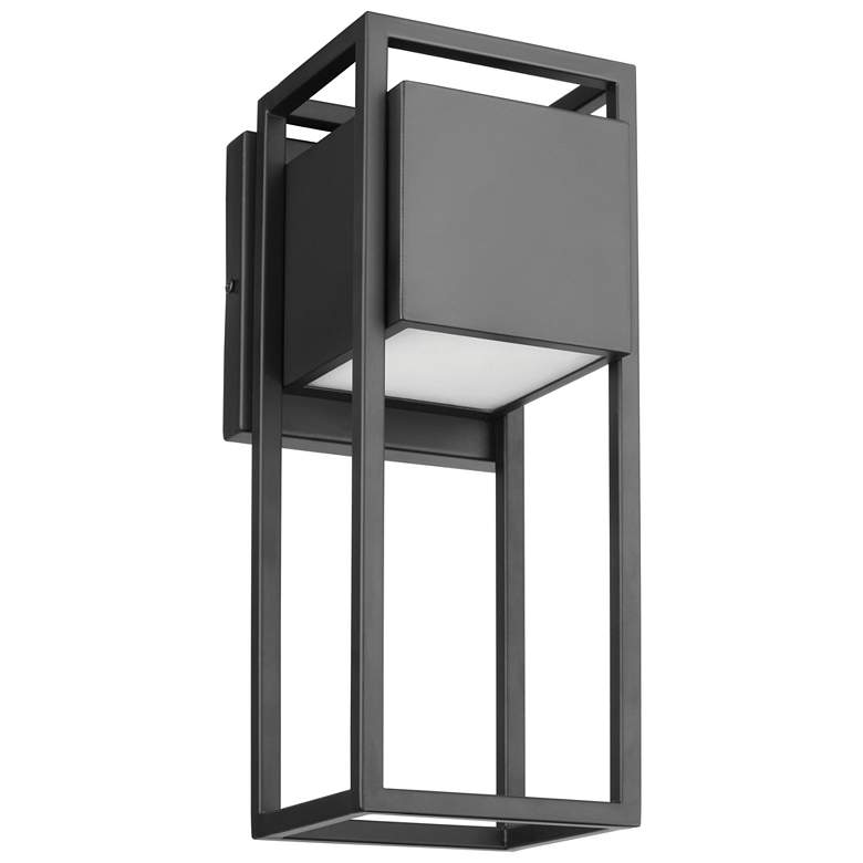 Image 1 Nuvo Supreme 13" High Matte Black Finish Modern LED Wall Lantern