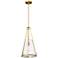 Nuvo Valentine 12" Wide Vintage Brass Medium Pendant