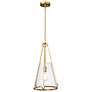 2_Nuvo Valentine 12" Wide Vintage Brass Medium Pendant more views