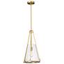 3_Nuvo Valentine 12" Wide Vintage Brass Medium Pendant more views