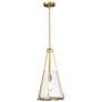 4_Nuvo Valentine 12" Wide Vintage Brass Medium Pendant more views