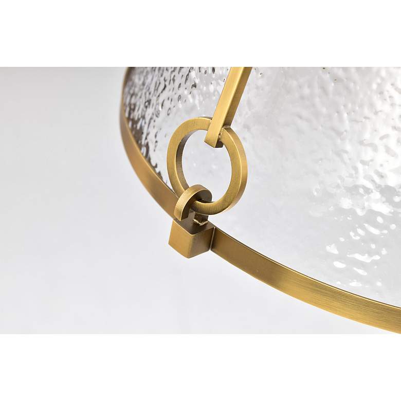 Image 7 Nuvo Valentine 12" Wide Vintage Brass Medium Pendant more views