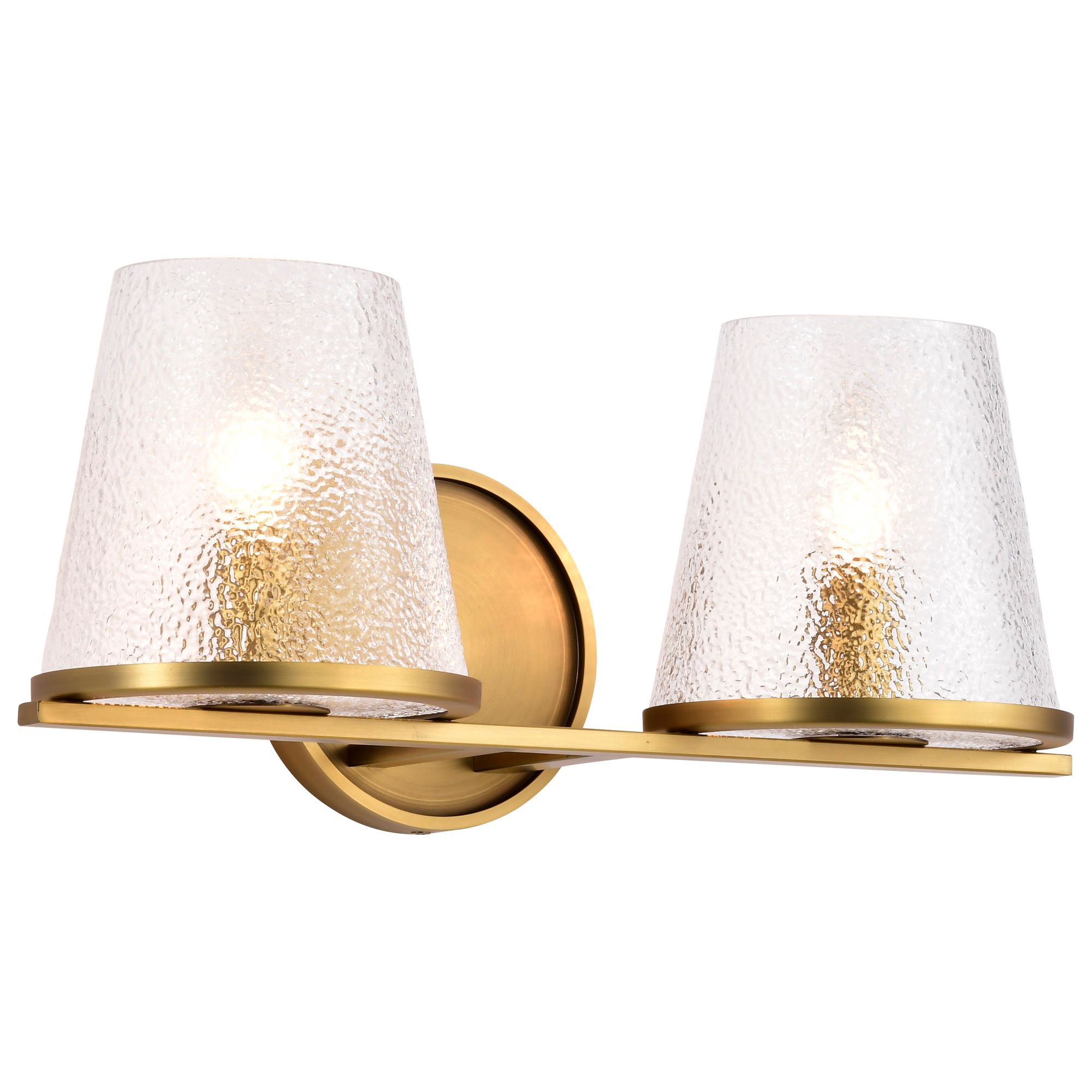 Image 2 Nuvo Valentine 16" Wide Vintage Brass 2 Light Vanity more views