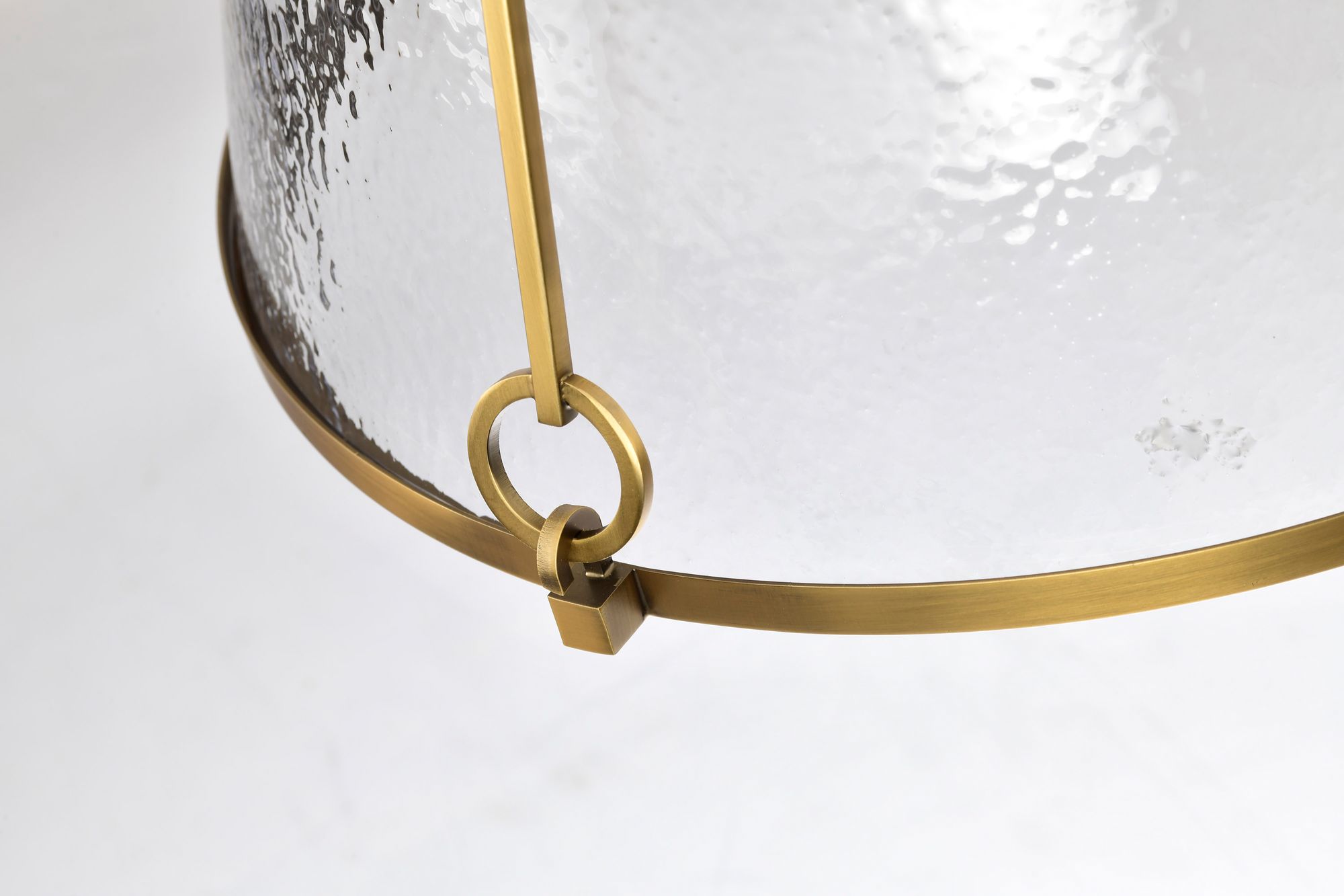 Nuvo Valentine 16" Wide Vintage Brass Large Pendant