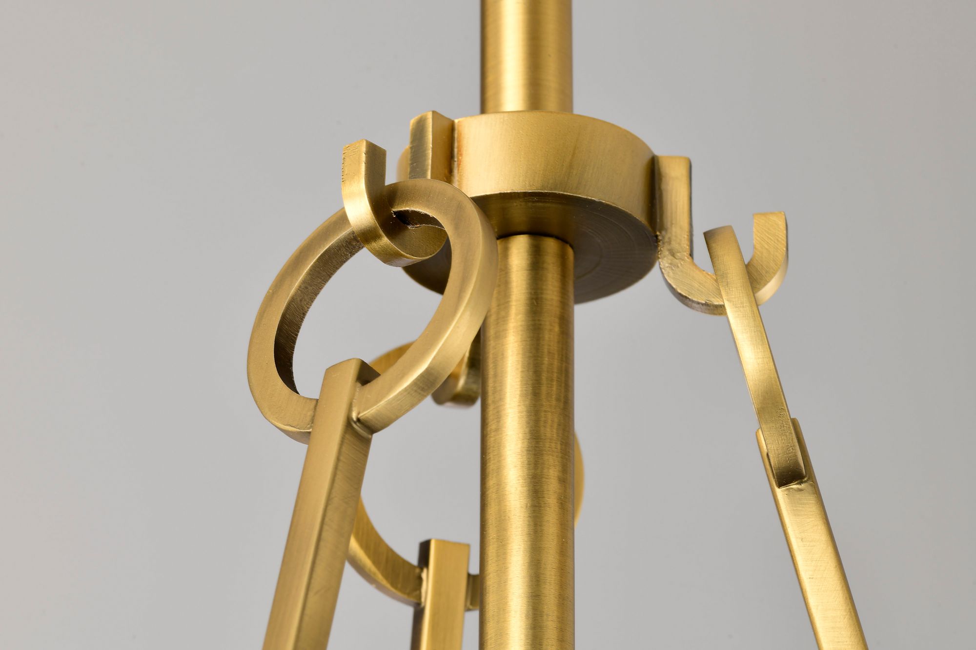 Nuvo Valentine 16" Wide Vintage Brass Large Pendant