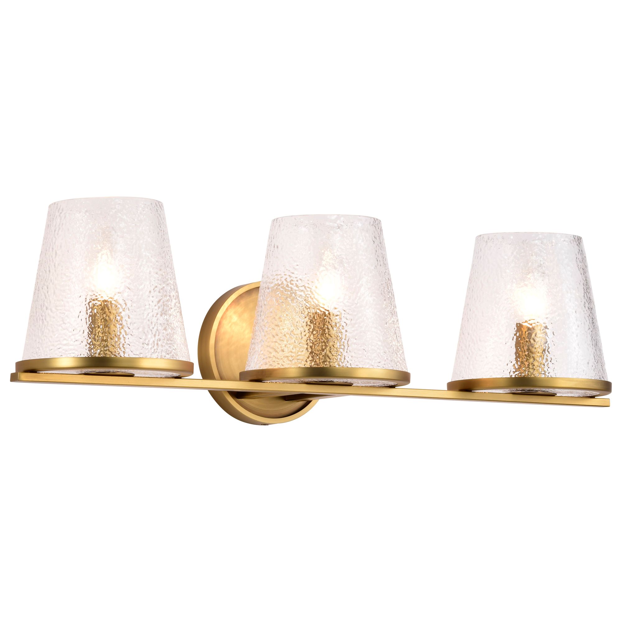 Image 2 Nuvo Valentine 24" Wide Vintage Brass 3 Light Vanity more views