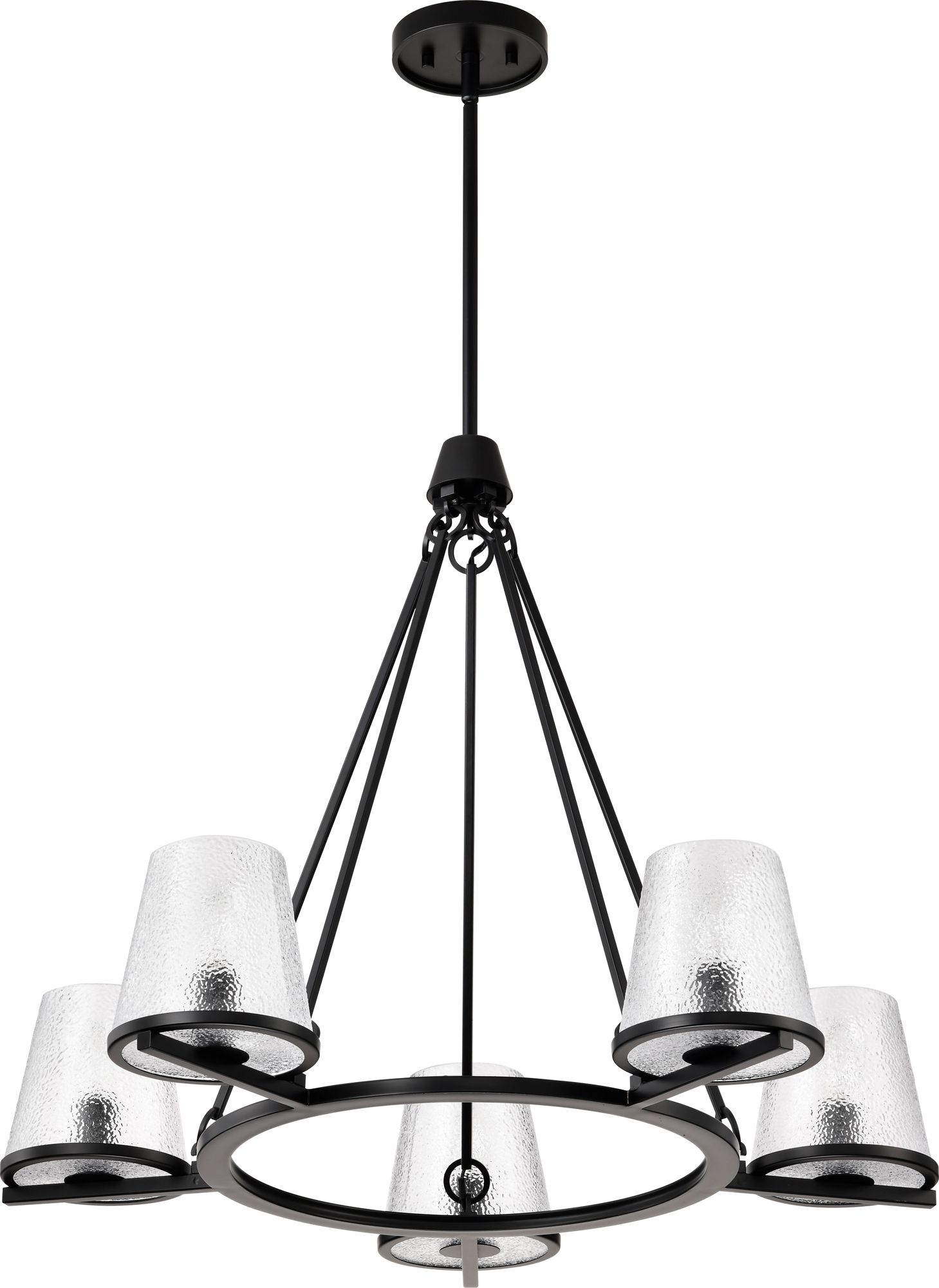 Image 3 Nuvo Valentine 30" Wide Black 5 Light Chandelier more views