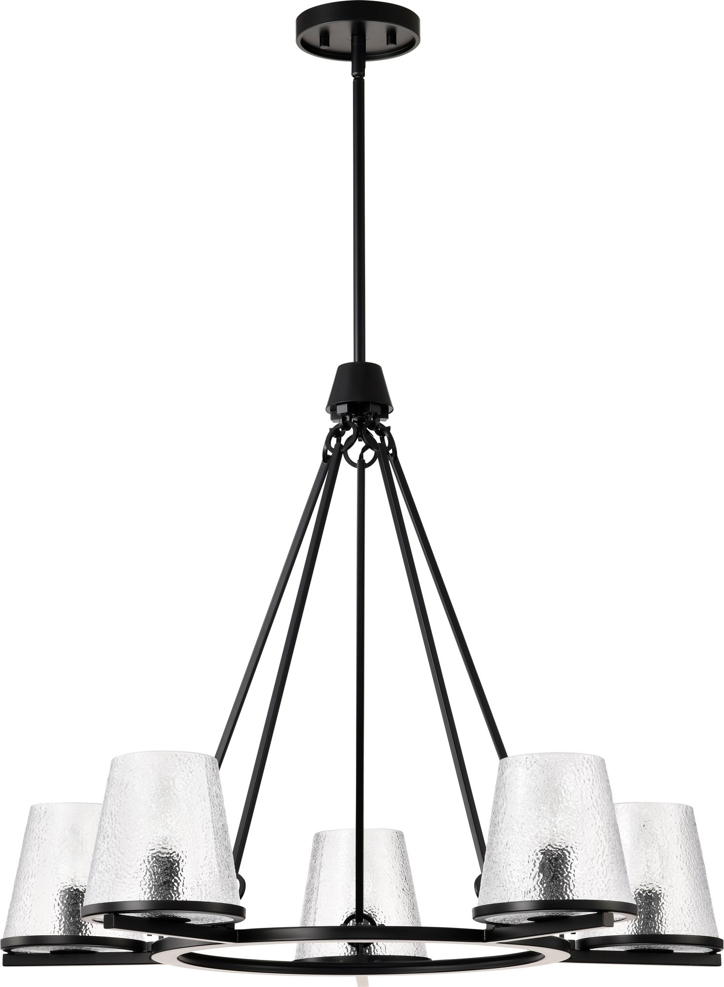 Image 5 Nuvo Valentine 30" Wide Black 5 Light Chandelier more views